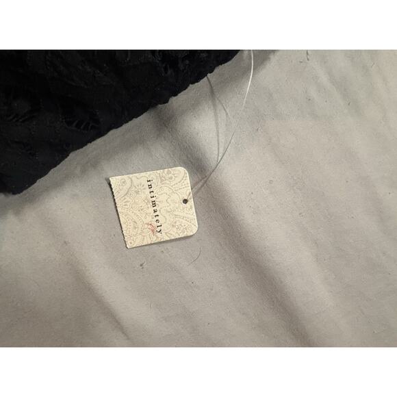 Free People Black Adella Slip Dress Mini Dress Size Large NWT - Picture 3 of 5